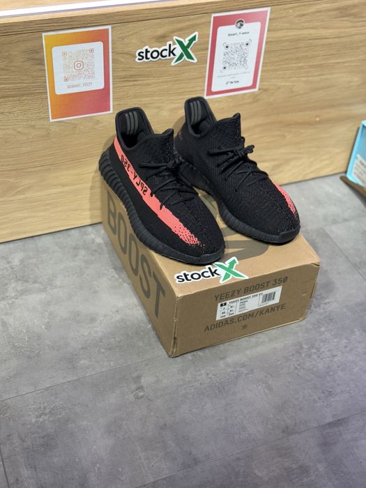 Adidas Yeezy Boost 350 V2 Core Black Red, Poze Reale 36-45 Size