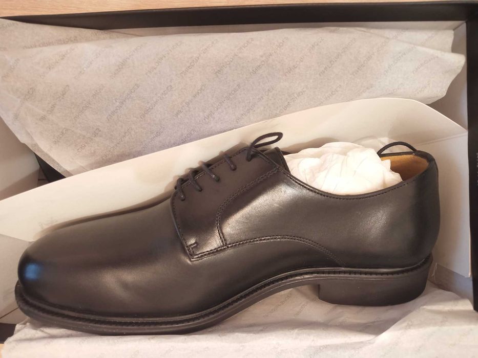 Pantofi piele uniforma negri noi 44