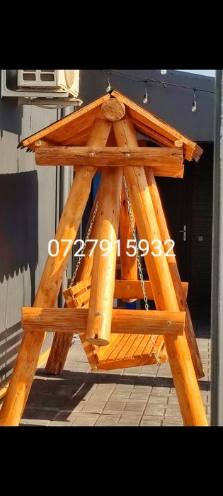 Balansoar (leagan rustic),grădină