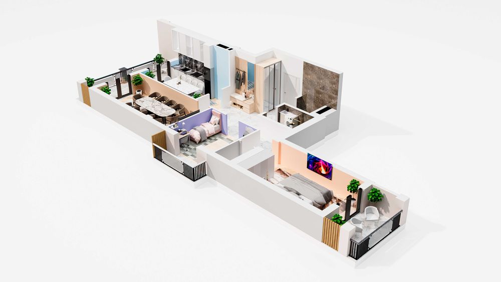 Foizsiz muddatli to'lovga kvartiralar! Ором турар жой мажмуаси