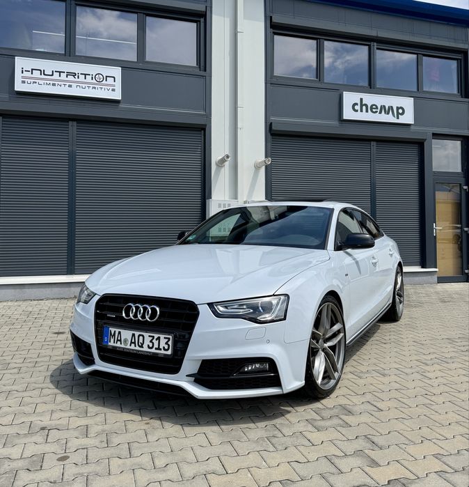 Audi A5 Competition • Quattro • Distronic • Trapă • alb perlat • 2.0 TDi - 190 CP • 06.2015