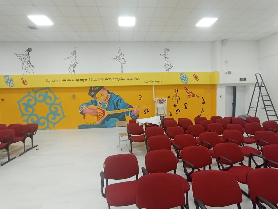 Роспись стен, рисунок на стене