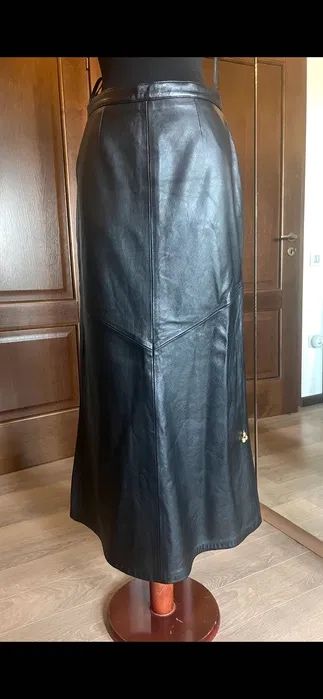 Fusta premium  maxi lunga glezne piele naturala manusa (S) 36