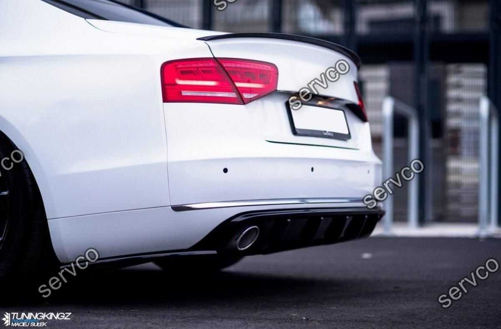 Prelungire splitter bara spate Audi A8 D4 2010-2013 v1 - Maxton Design