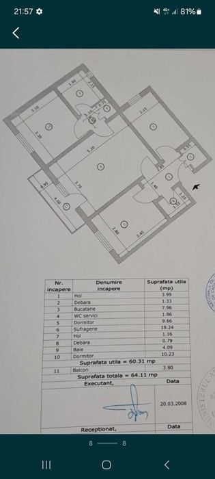 apartament 3 camere