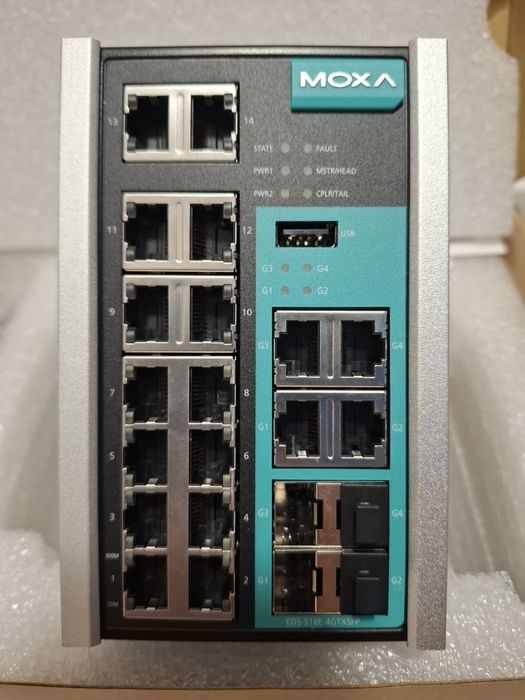Switch Moxa EDS-518E 4GTXSFP