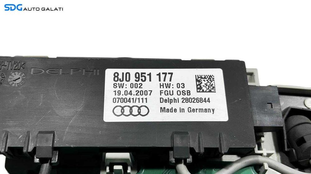 Plafoniera Lumini Bec Lampa Iluminare Habitaclu Interior Audi TT 2 MK2 Roadster Cabrio Decapotabil 2006 - 2014 Cod 8J0951177 [L5961]