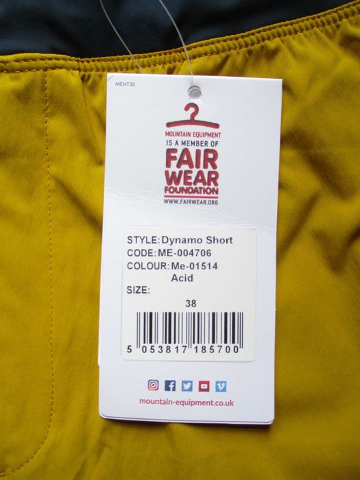 Pantaloni scurți Mountain Equipment, Dynamo, Acid, 38'' / XXL, noi