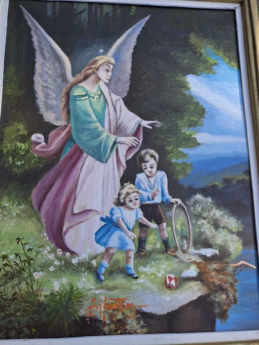 tablou pictura pe panza semnat C Nitescu