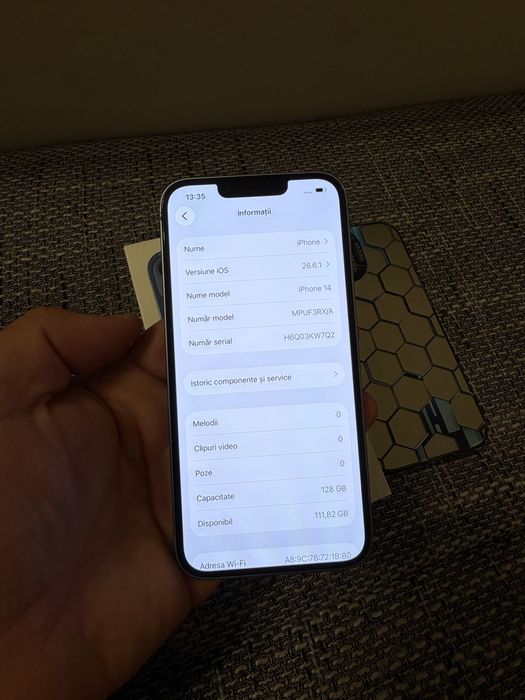 iPhone 14 Blue 128GB – Grad A  baterie 85% impecabil