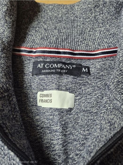 Pulover Premium AT Company, Full-Zip, Bumbac 100%, Bărbați - M