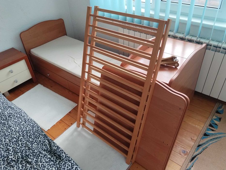 Дървено детско легло-люлка Bertoni Lorelli