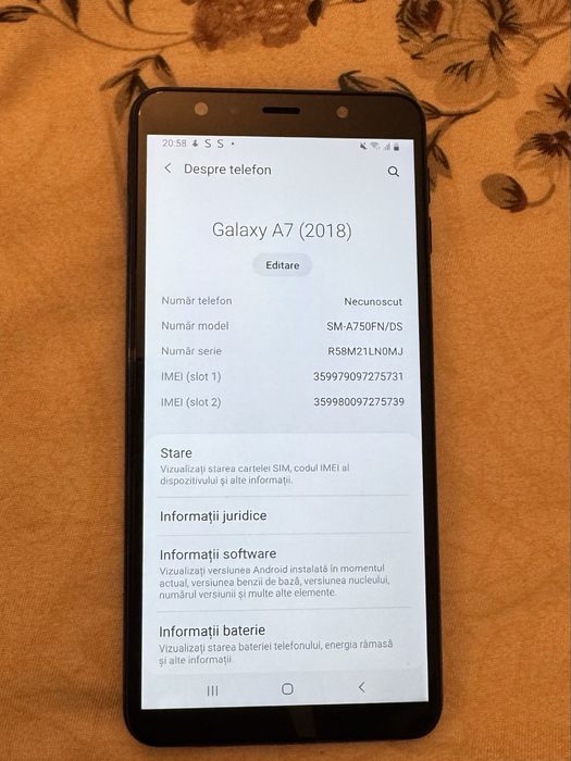 Samsung galaxi A7 2018