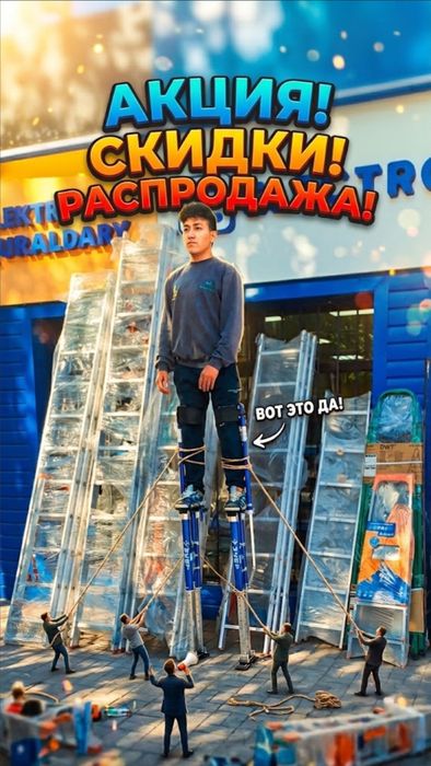 Распродажа! Акция! Скидки! Ходули, гулливер