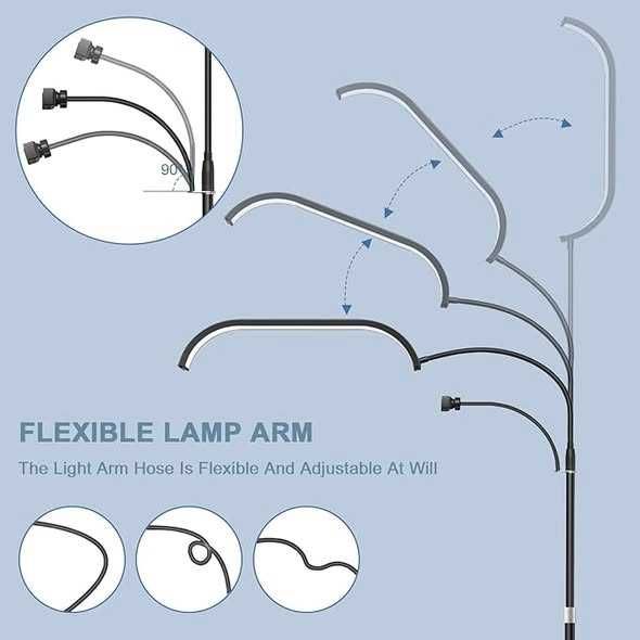 Lampă de podea LED, lampă cosmetică pentru gene