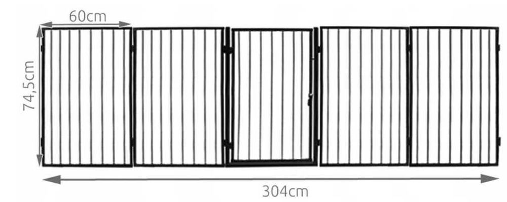 Gard Metalic de Protectie Copii/Animale/Semineu/Soba,  300x75cm