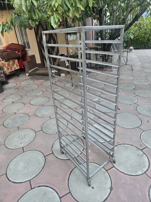 Carucior inox rastel tavi horeca brutarie cofetarie