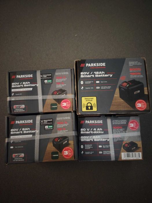 Baterii Parkside Performance 8 ah smart bluetooth