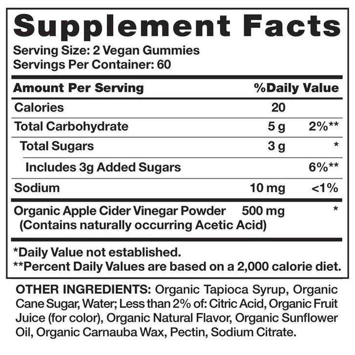 Органический яблочный уксус  120 шт. из Америки