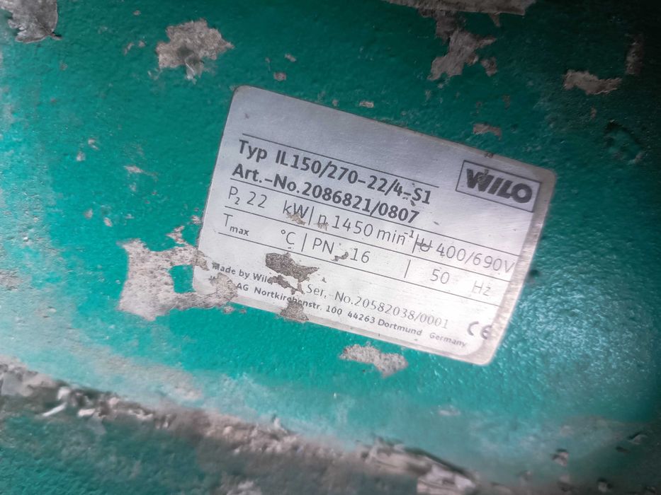 wilo il 150/270-22/4-s1