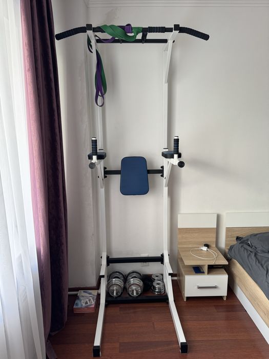 Турник- Брусья напольный резинки в подарок