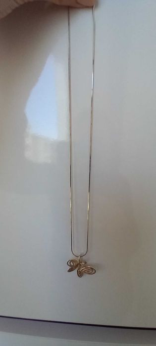 Елегантно Колие/Верижка с Висулка Пеперуда от Токаш Силвър