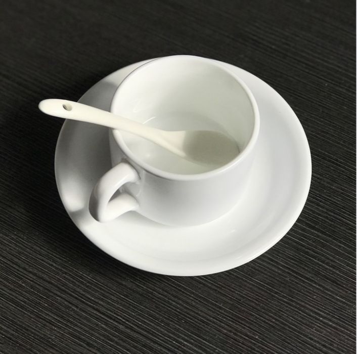 Комплект чаша, чинийка, лъжичка за сублимация1