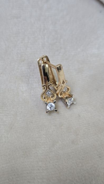 Серьги из красного золота