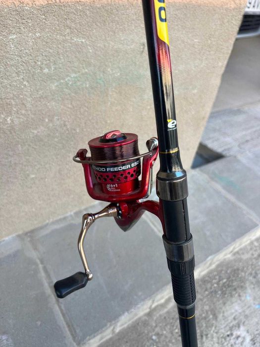 Combo: Lanseta feeder Benzar Clasic Feeder  si Mulineta Benzar Method Feeder 6500