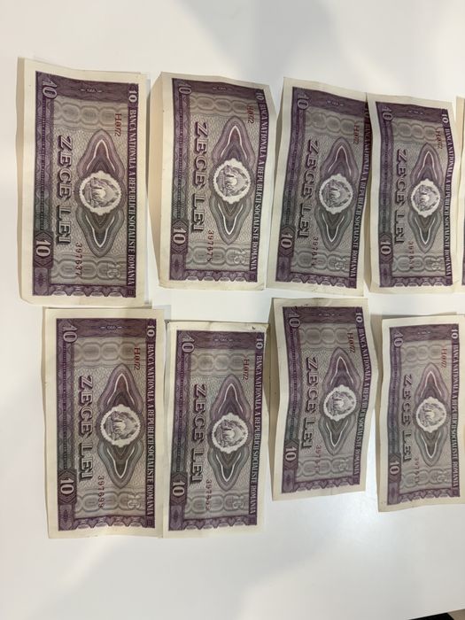 Bacnote 10 lei din anul 1966 (bancnotele sunt noi)!Colectionari