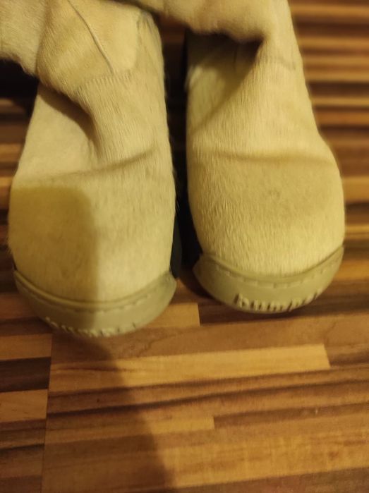 Cizme italiene de iarnă pana la genunchi Bumber din blana naturală