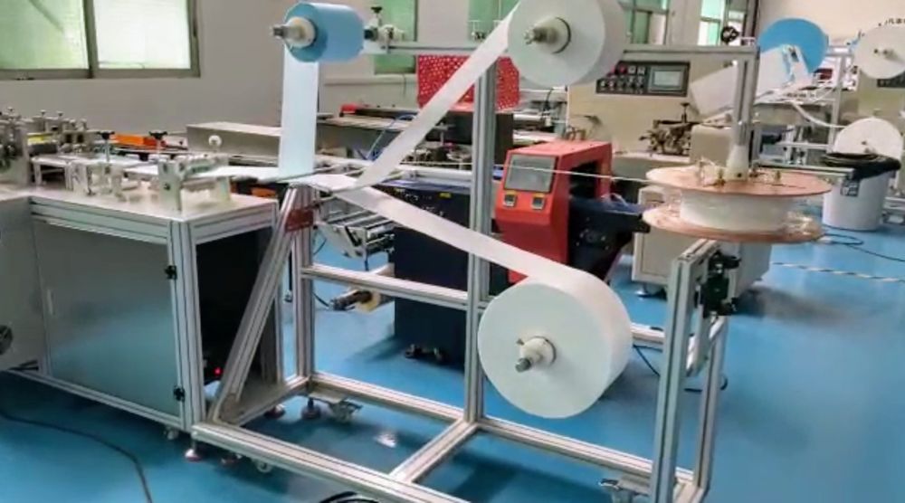 Masina automata de Cusut, Linie Producție Măști Medicinale