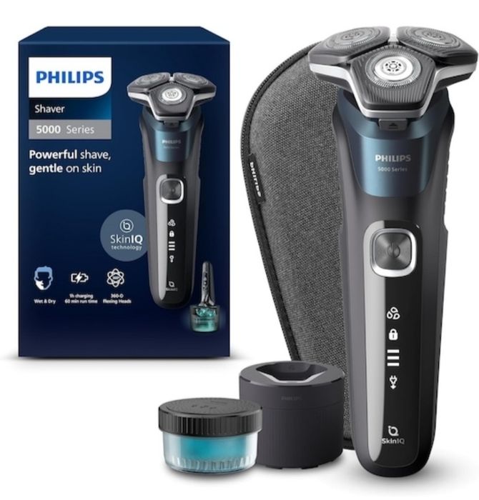 Aparat de ras electric Philips Seria 5000 S5889/50, tehnologie SkinIQ