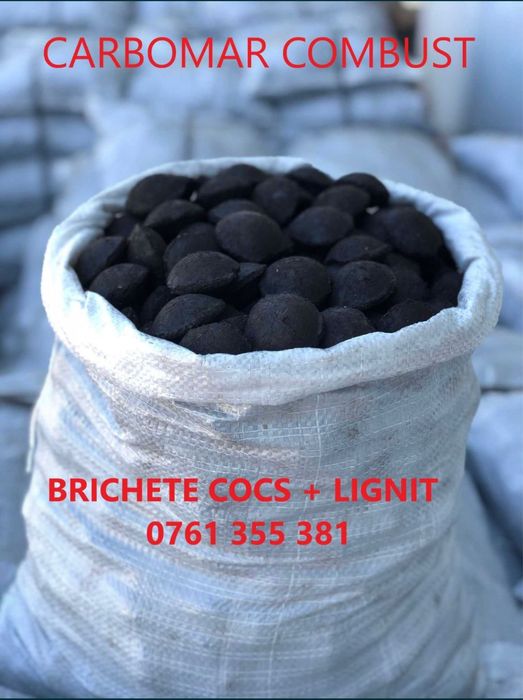 Brichete COCS + LIGNIT  tip ou // 900 lei tona//