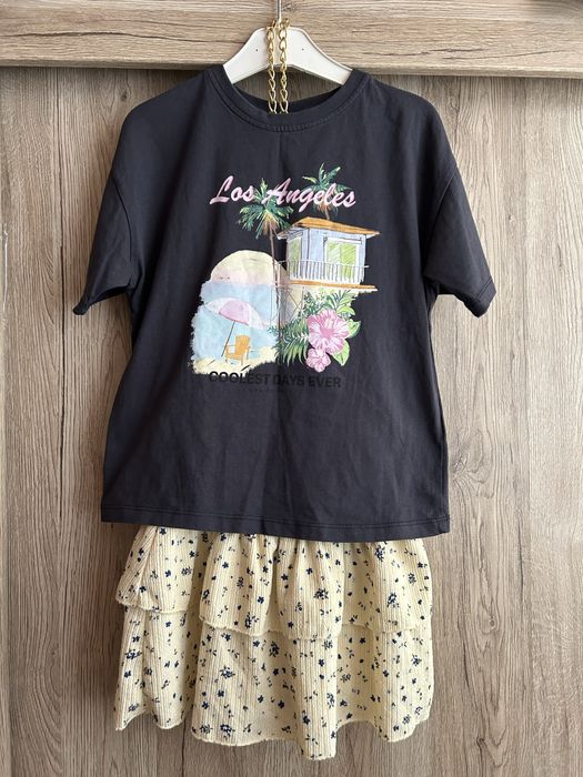 ZARA комплект от тениска и поличка размер 130/134