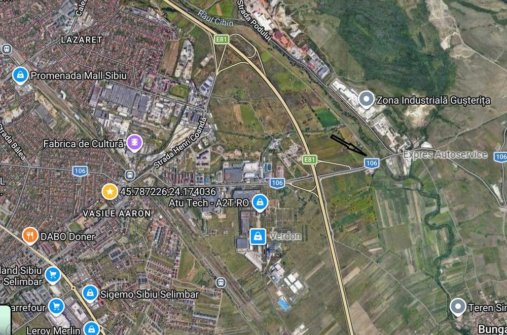 OCAZIE UNICA!!! Teren hale industriale Sibiu