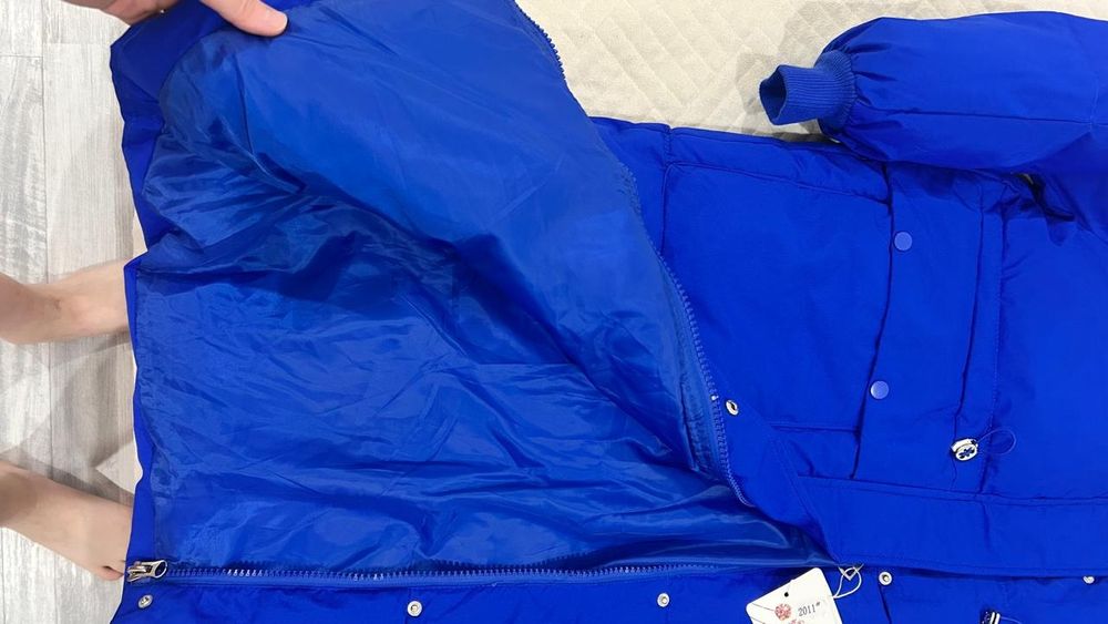 Қыстық куртка ұзын өлшемде