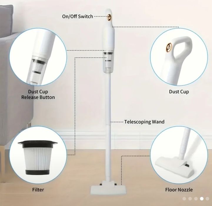 Беспроводной пылесос для автомобиля