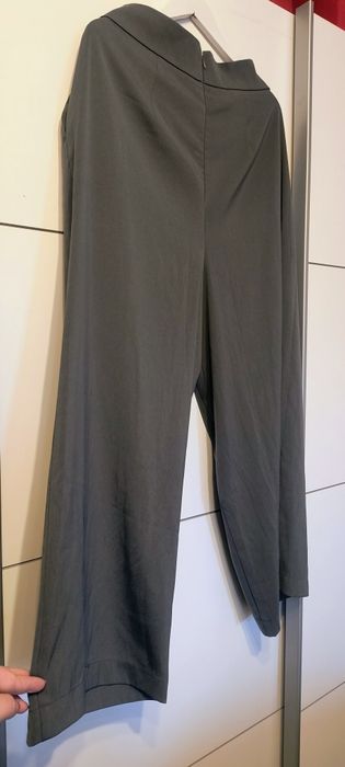 Pantaloni gri evazați Bonprix