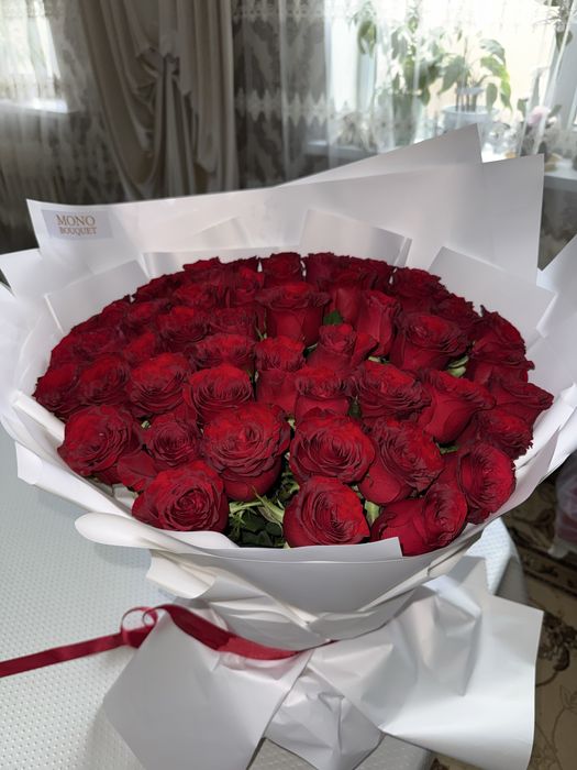 цветы свежие 51 роза