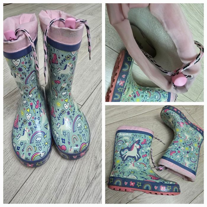 Детские резиновые ботинки