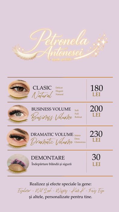 Gene fir cu fir, lashes, beauty
