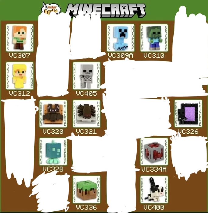 Kinder joy minecraft обмен