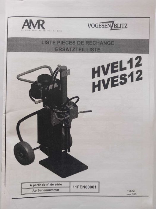 Цепачка за дърва AMR Vogesen Blitz HVEL12 12-тона