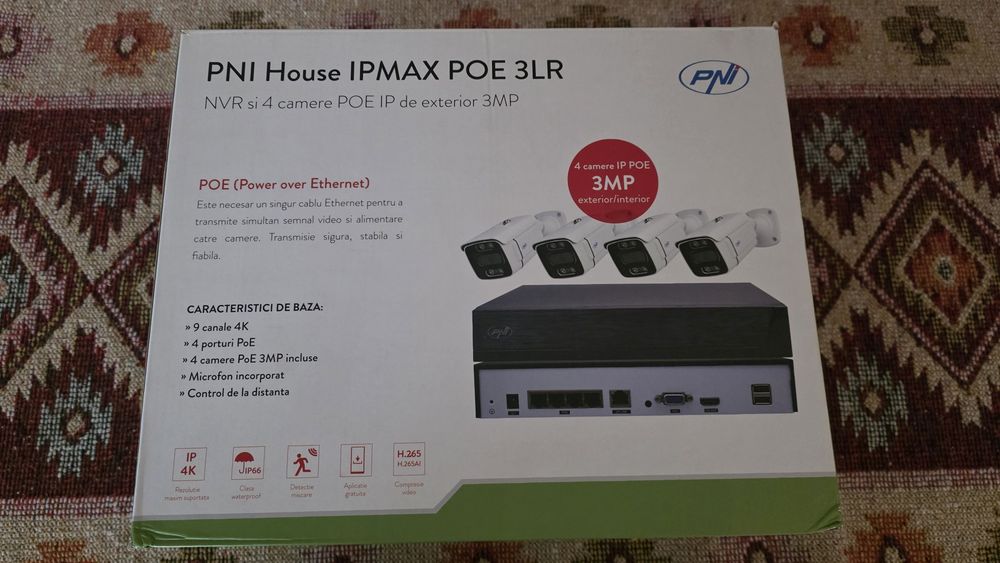 Camere supraveghere PNI 9 Clcanale, rezolutie 4K