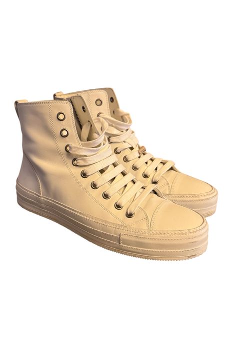 Ann Demeulemeester Adidasi Inalti din Piele  - Albi - 42