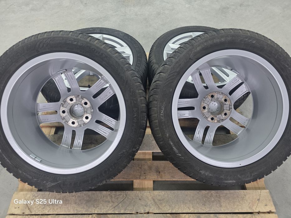 Лети джанти 17ки 5х112 Audi + зимни гуми 225/50/17 Dunlop