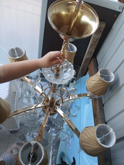 Vand candelabru din cristal