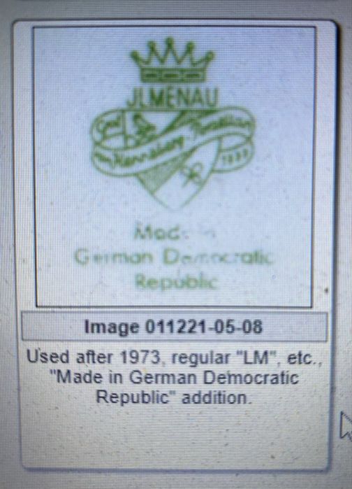 Немски порцелан JIMENAU GDR -1973 гд