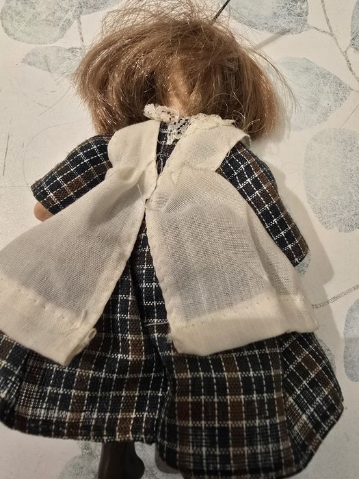 Păpușă de Colecție Mică, Cap Porțelan,Școlăriță/Fetiță de Ep